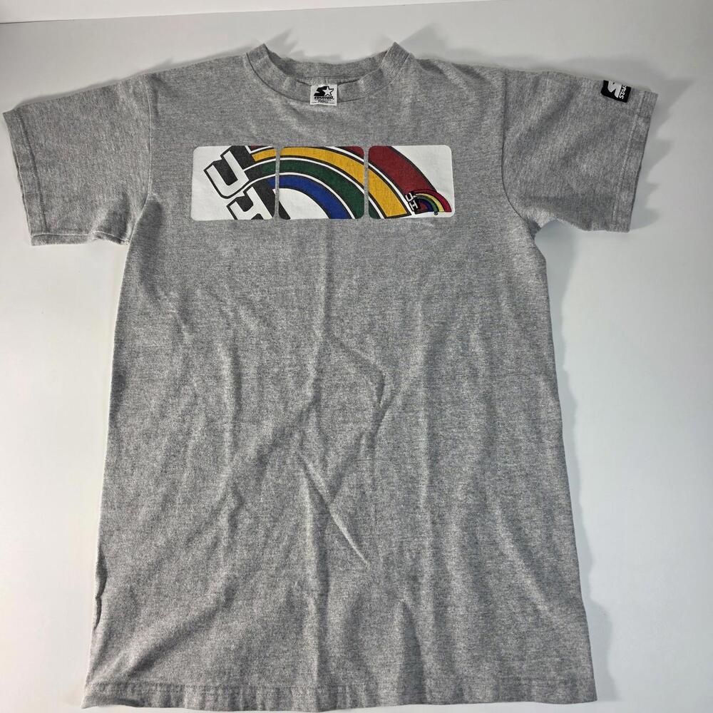 VTG 90s NCAA HAWAII RAINBOW WARRIORS STARTER T-SHIRT SIZE SMALL